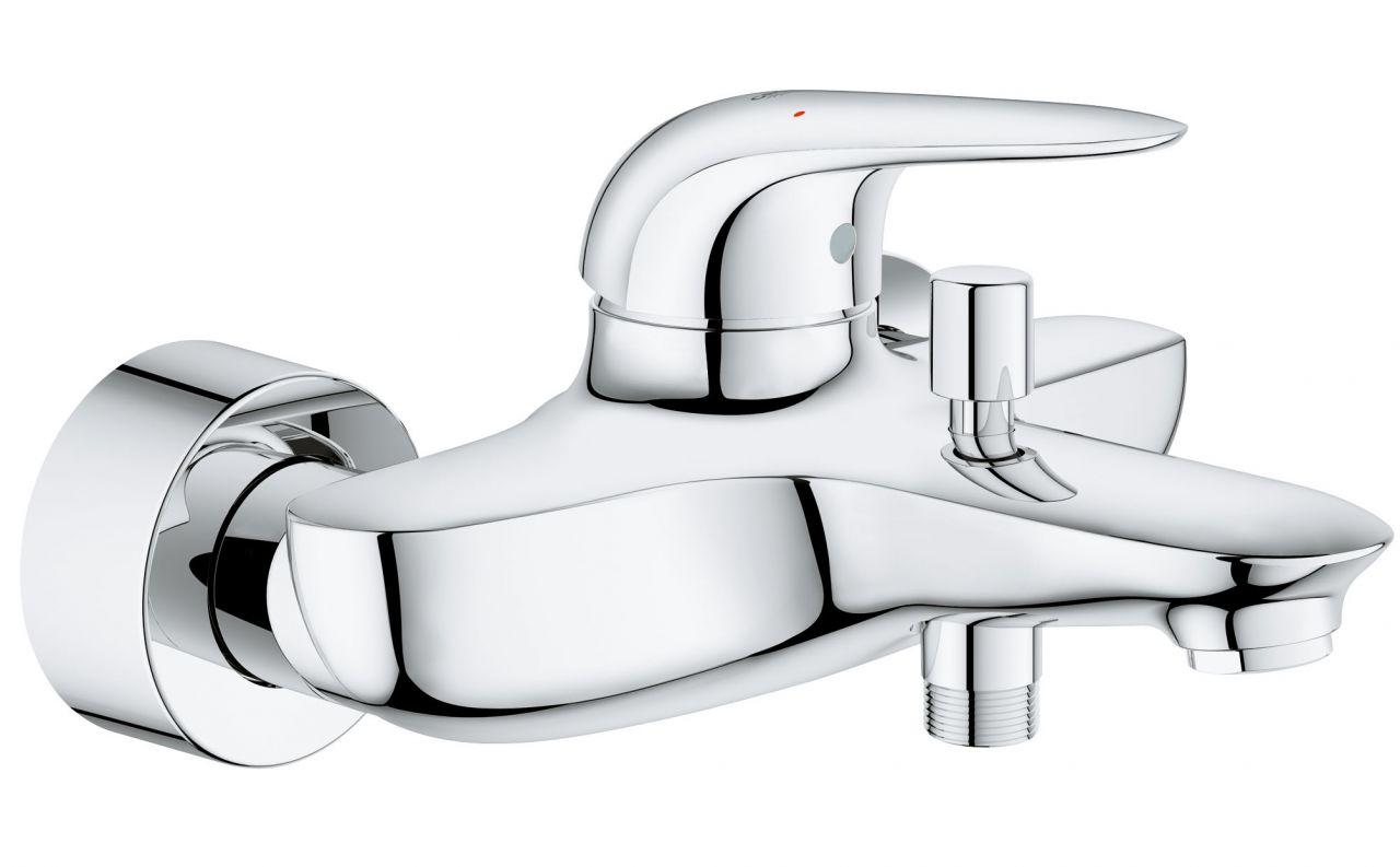 Wave Wannenarmatur Verchromt Armatur Bad Badewannenarmatur Einhebelmischer - Grohe