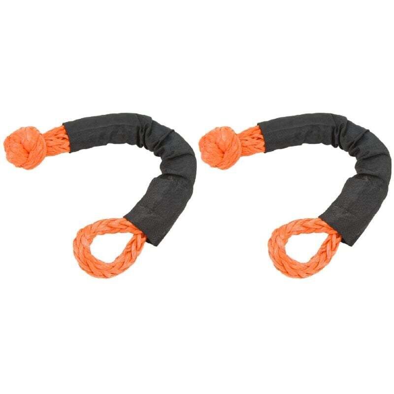 Manille Souple Pour Corde, 2 Pièces, Manille Souple De Récupération Tout-terrain, Résistance À La Rupture De 35 Tonnes, Sangle De Remorquage Souple Pour Camions, Gros Suv, Véhicules Tout-terrain (oran