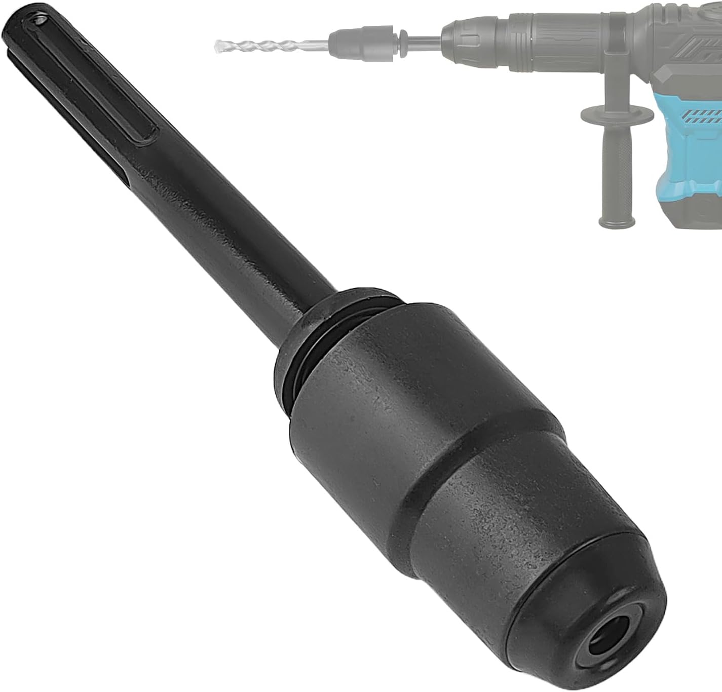 Adaptateur Sds Max À Sds Plus Mandrin Perceuse, 220 Mm Rallonge Sds Plus, Adaptateur Sds Max Sds Plus, Acier Allié Pour Forets Sds Plus Burin Sds, Mandrin Sds (noir)