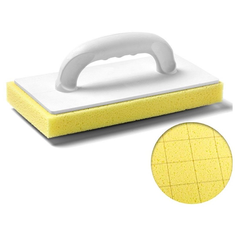 Taloche Éponge 28x14 Cm – Nettoyage Carrelage Après Jointoiement – Épaisseur 30 Mm Pour Lisser Plâtre Et Chapes – Schuller