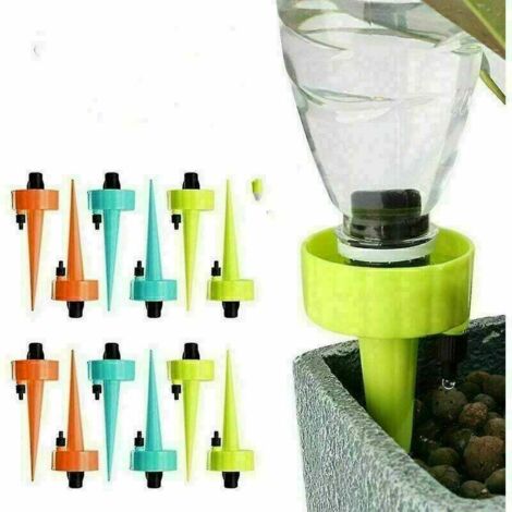 Kit D'Irrigation Goutte À Goutte, 12pcs Dispositifs D'Arrosage Scientifiques Réglables Des Plantes, Système D'Arrosage Automatique Des Plantes De Bricolage Pour Le Jardin Domestique-fei Yu