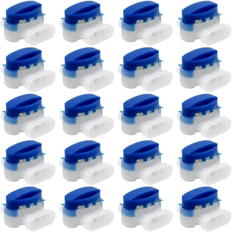Abcrital – Lot De 20 Connecteurs De Câble Étanches – Plastique Résistant Aux Intempéries – Pour Câblage Extérieur Et Tondeuses À Gazon