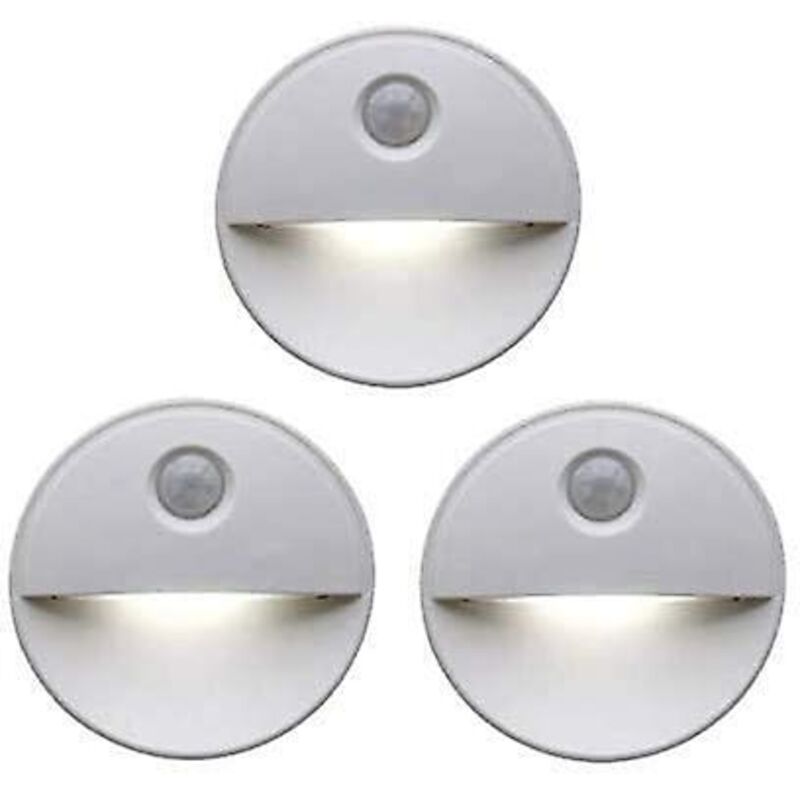 Ersandy – Veilleuse Led Détecteur De Mouvement – Angle De Détection 120° – Économie D'Énergie – Teinte Orange Pour Sommeil – Fixation Autocollante