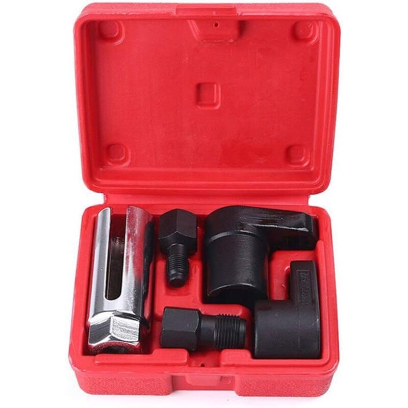 Coavas – Outil De Retrait De Douille Capteur D'Oxygène – Kit 5 Pièces – Douilles Extra Profondes Et Clés À Pied-de-biche – Acier Haute Qualité