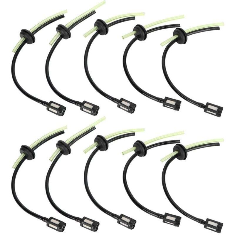 Trywise 10 Pièces De Remplacement De Kit De Montage De Tuyau De Filtre À Carburant Pour Pièces De Débroussailleuse De Tondeuse À Gazon Gx35