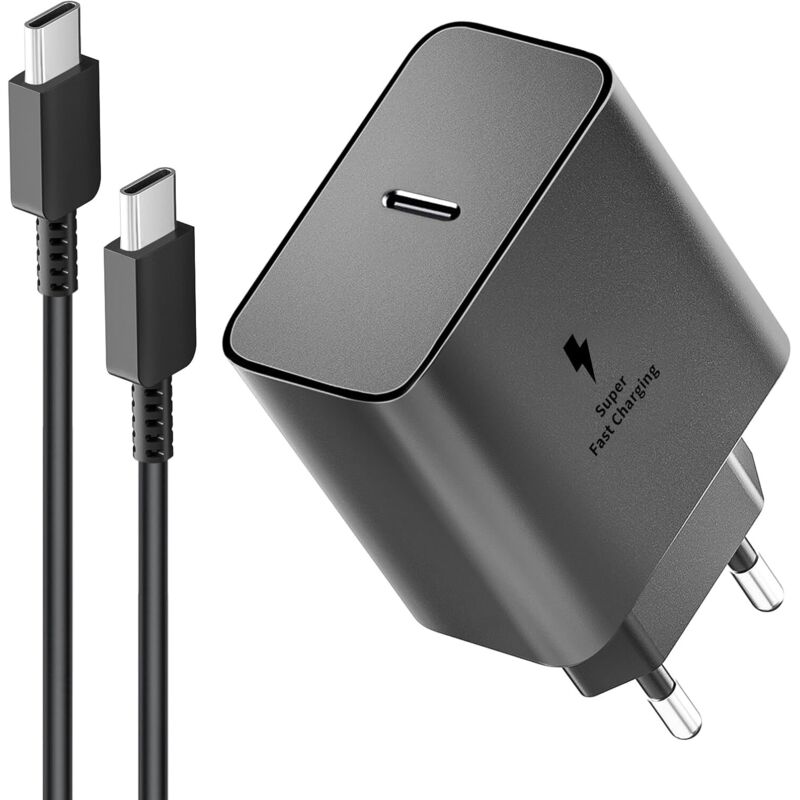 Chargeur 45w Super Charge Rapide Pour Samsung Galaxy S25,s24+,s24 Ultra,s23+,s23 Ultra, S22,s21,note20,a54,a53,z Fold5,flip5,fold4,tab S8 Ultra,prise Secteur Usb C Adapteur Avec 2m Câble Usb C