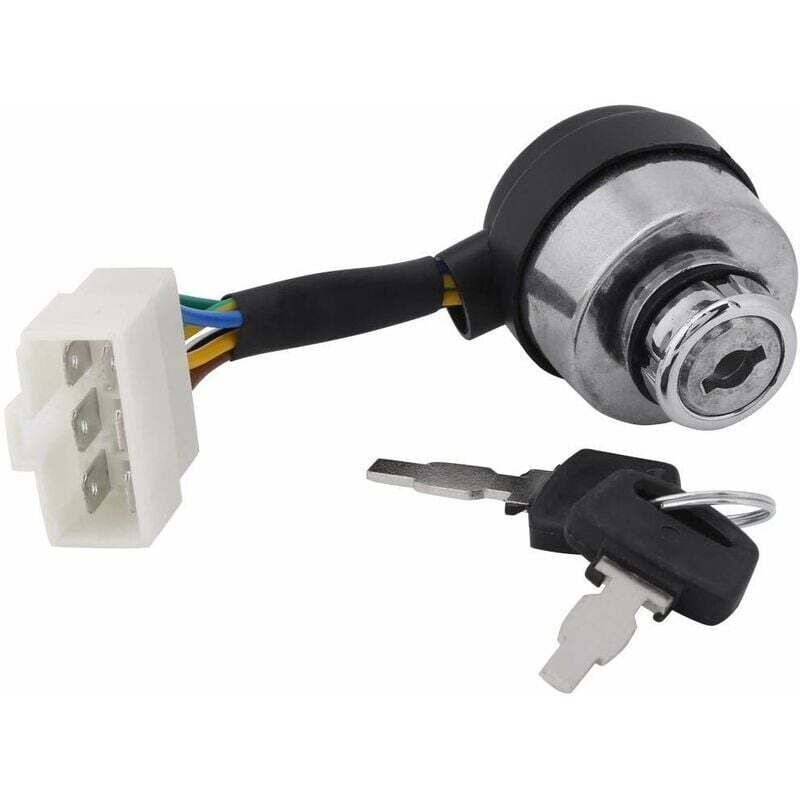 Linghhang – Commutateur De Clé De Contact 6 Fils – Démarrage Pour Générateur Gaz 2.5-6.5kw – Remplacement De Pièces Endommagées
