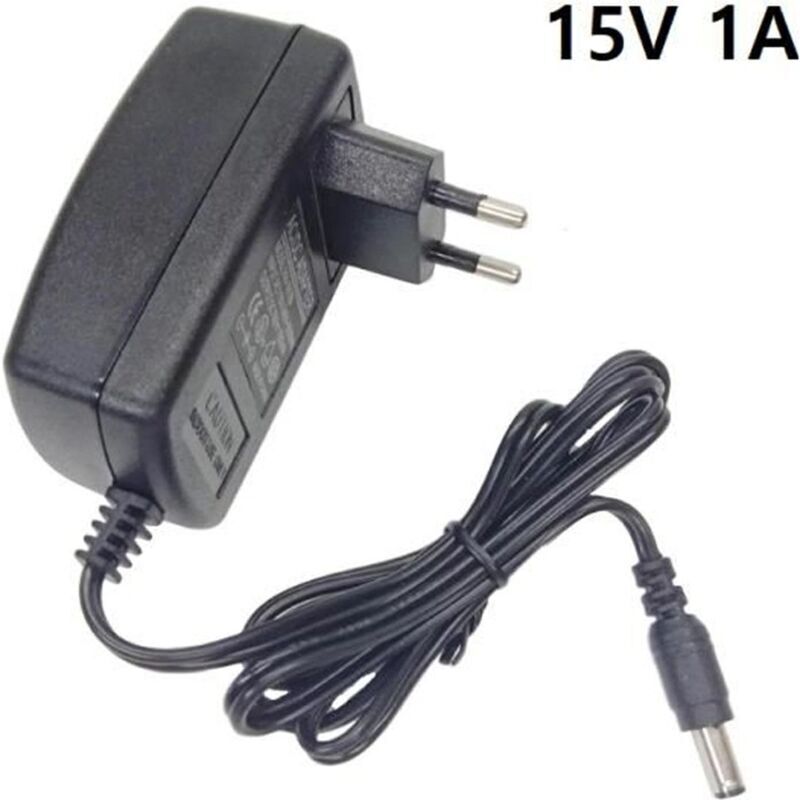 Adaptateur Chargeur Universel Ac/dc 15v 1a Prise Eu Embout 5.5mm2.5mm