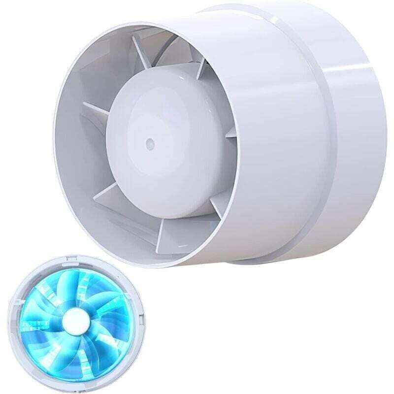 (lfi-09s）silent Air Extractor, 104mm, 130m³/h, 12 W, Line-duit, Axial De La Gain, Econome Energie, Pour Le Bain Toilette Tente Serre Cuisine Bureau Garage