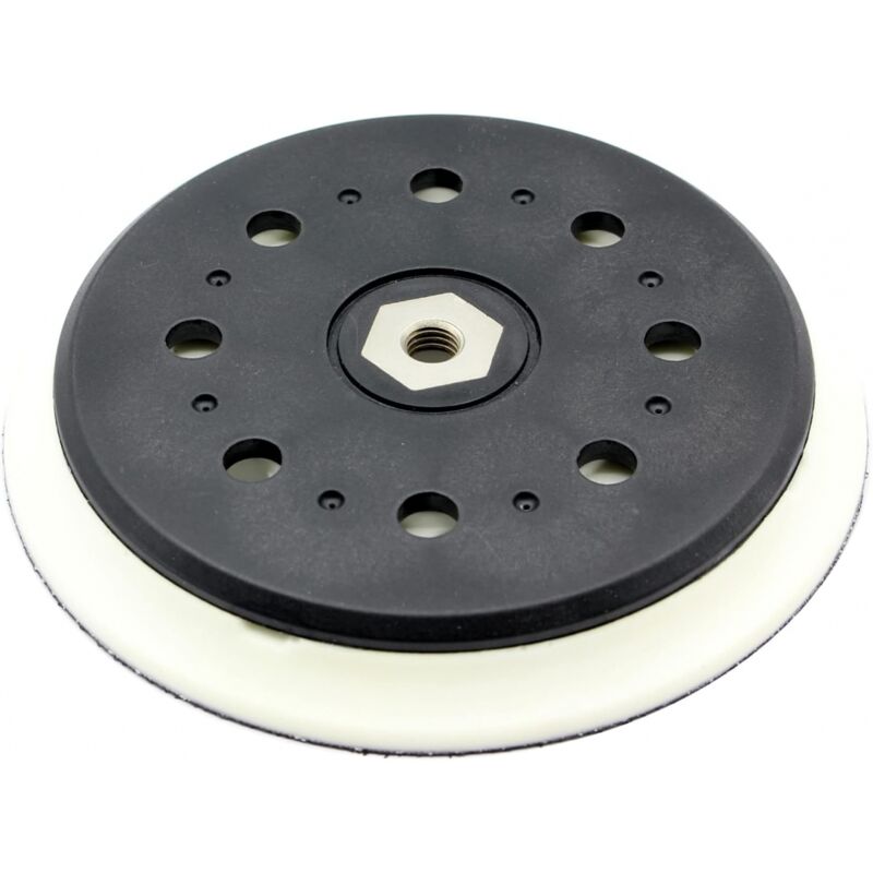 Plateau Auto-agrippant Ponceuse Ø150 Mm M8 - 15 Trous - Compatible Makita Bo6050, Bo6050j - Remplace Réf. 197315-5, 197314-7