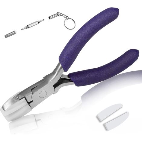 Pince À Bec Plat 8,9 Cm Paire De Mâchoires En Nylon Tournevis Outil D'Emballage De Fil Outil De Fabrication De Bijoux Mini Lisseur De Fil