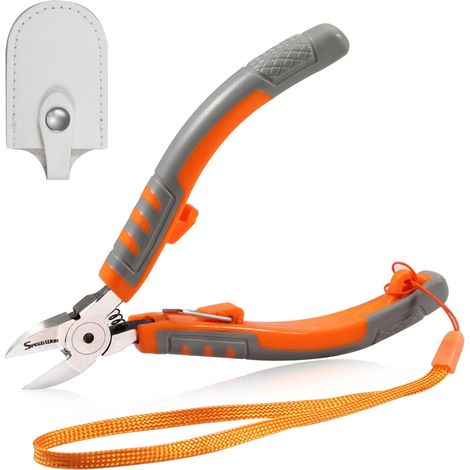 Pince Coupante Diagonale De 12,7 Cm, Pince Coupante Latérale Avec Verrouillage De Sécurité, Mini Coupe-fils De Précision En Acier Au Chrome Vanadium