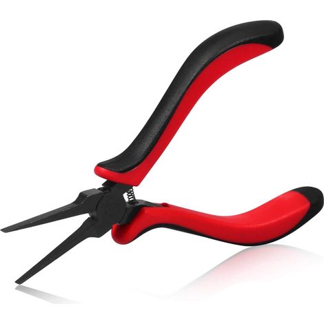 Pince Professionnelle À Bec Plat De 14 Cm Avec Mâchoire Lisse Pour La Fabrication De Bijoux, L'Artisanat, La Réparation De Panneaux De Circuit Imprimé
