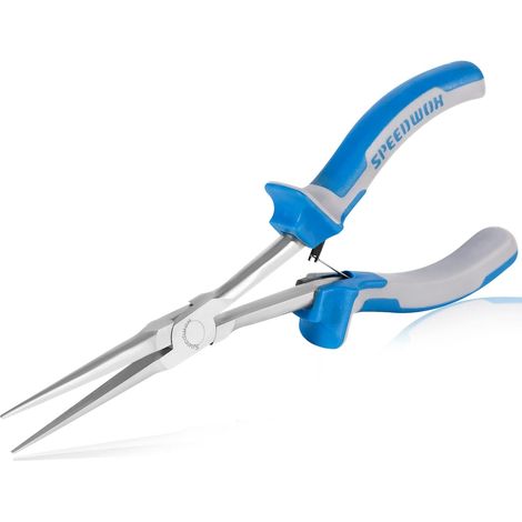 Long Reach Needle Nose Pliers 7 Inch Slim Extra Long Nose Mini Precision Wire Looping Fine Pliers For Hard To Reach Narrow Spaces Smooth Jaws High Leverage Reduce Efforts Non-slip Handles