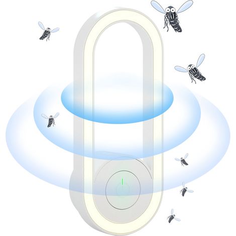 Ultrasonic Insect Repellent Mosquito Repellent White Night Light Summer Essential