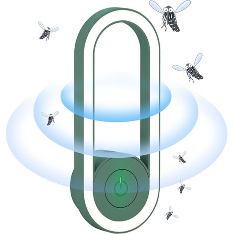 Ultrasonic Insect Repellent, Green Mosquito Repellent Night Light, Summer Essential