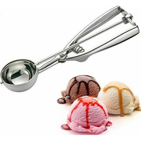 Small Stainless Steel Cookie Scoop For 1 Scoop Of Cookie Dough - Spring Chef Cookie Scoop, High-quality Multifunctional Scoop For Melon, Protein Ball
