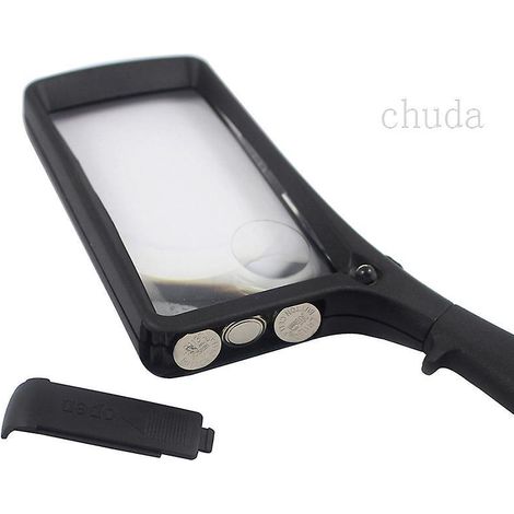 Giant Magnifying Glass Wide Horizontal Lens: Shockproof Housing And Scratch-resistant Design With Large Viewing Area Ideal For Reading Small Print And