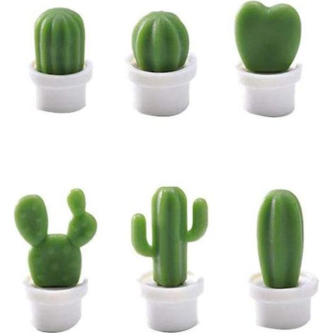 Decorative Refrigerator Magnets, Perfect Fridge Magnets For Personal Use At Home, Office (12 Cactus Pieces)