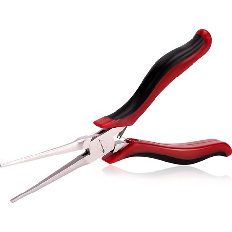 Mini Pince À Bec Aiguille, Mâchoires Plates Et Lisses, Très Long Bec, Outil De Précision Micro Fonctionnel Avec Ressort Pour Loisirs Créatifs, En Acier Au Chrome Vanadium 12,7 Cm