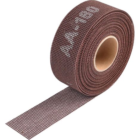 Grain 180 Rouleau De Papier A Poncer De Filet 38 Mm X 10 M, Alumine Bande Abrasive En Filet, Collocation Avec Une Ponceuse À Main De 38 Mm De Large, Pour Meubles En Bois, Finition Du Métal