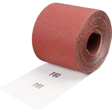 Rouleau De Papier Abrasif Grain 80, 93 Mm X 10 M Encollage Résine Synthétique De Haute Qualité Et Support Papier Renforcé, Ponçage Rouleau Abrasif Pour Métal Bois, Pour Ponceuses Vibrantes