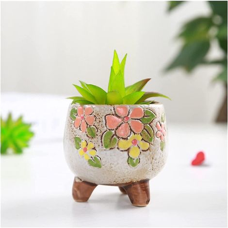 Pc. Mini Ceramic Plant Pot, Small Flower Pot