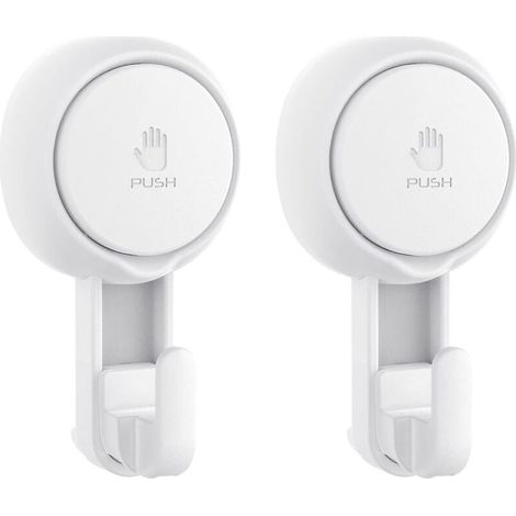 Shower Razor Holder, 2 Pack, Suction Cup Hooks, Powerful Vacuum Suction Hooks, Removable And Reusable Shower Razor Hooks
