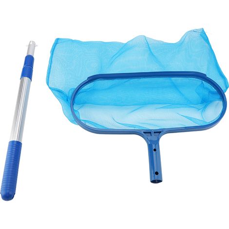 Mesh Net For Pool Leaf Skimmer With Telescopic Pole, Effective Cleaning Tool For Bathtub And Pond