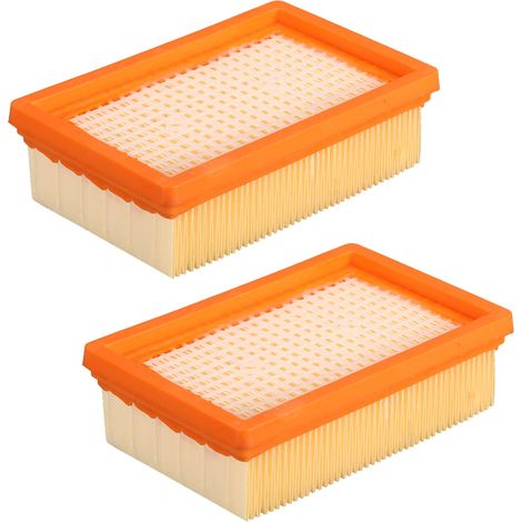 Lot De 2 Filtres De Rechange Pour Aspirateurs Eau Et Poussière Kärcher Wd4, Wd5, Wd6, Mv4, Mv5 Et Mv6. Accessoires