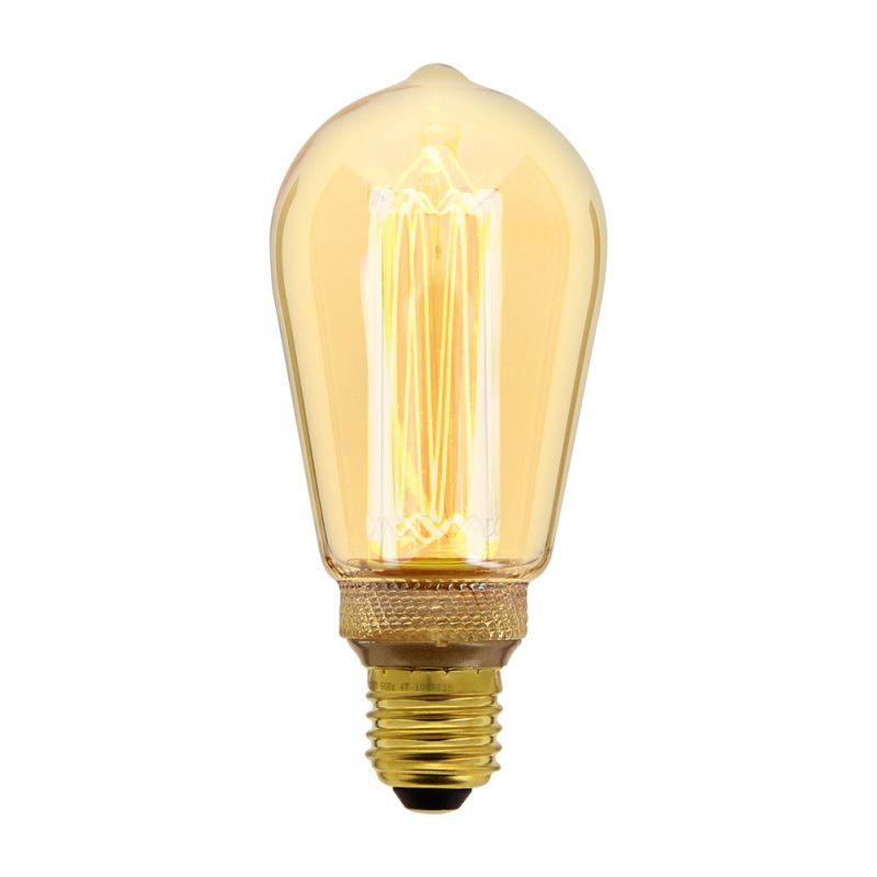 Xanlite – Ampoule Filament Décorative E27 4w 200 Lumens Blanc Chaud – Verre Ambré – Angle 320° – Durée De Vie 15000h – Rfdhe200sts