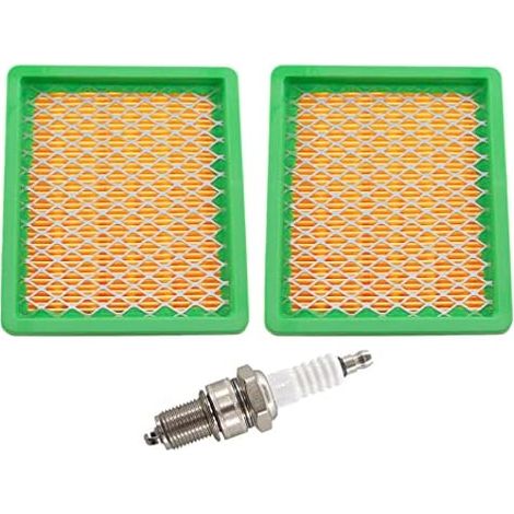 Vurahome - Lot De 2 Filtres À Air Avec Bougie Dallumage Pour Tondeuse Fuxtec Fx-rm4639 Fx-rm4639eco Fx-rm5196 Fx-rm5196 Es Fx-rm5196pro Fx-rm1855 Fx-rm1860 Fx-rm 5.5 5.0