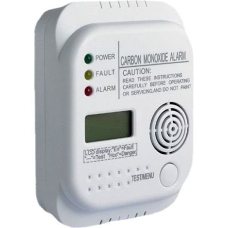 Zertifizierter Kohlenmonoxidmelder – Co-alarm Mit Lcd-bildschirm, Elektrochemischem Sensor, Für Zuhause Und Unterwegs