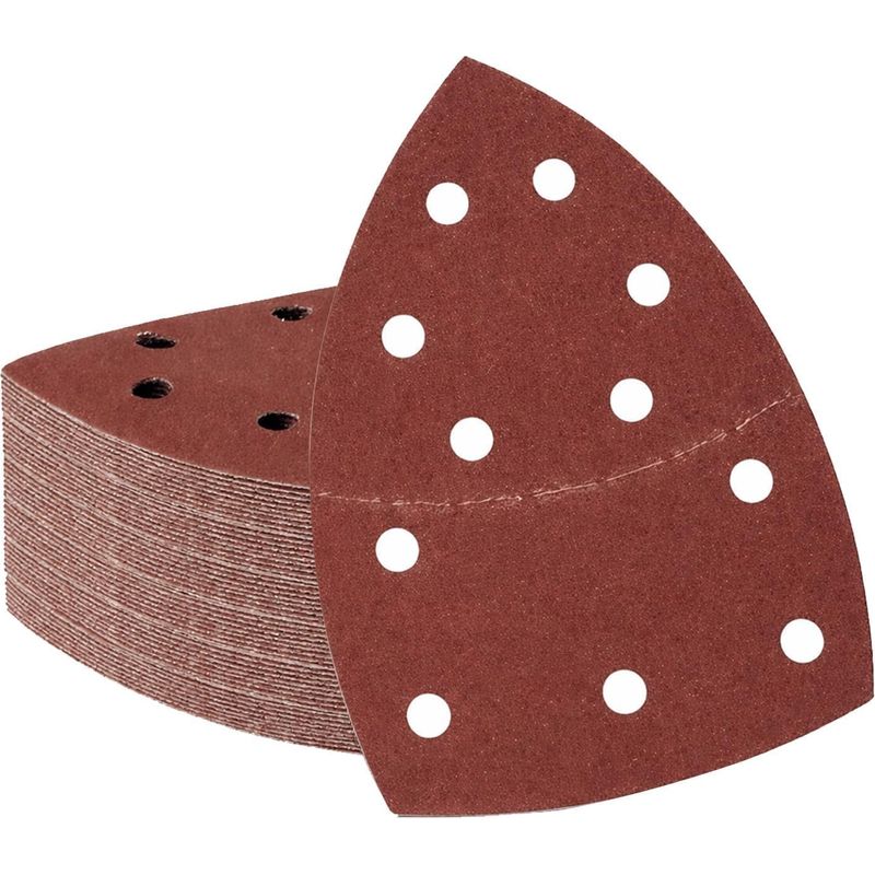 Packung Mit 60 Schleifdreiecken, Schleifpapier, Maus-schleifpapier, 11-loch-schleifblätter Für Mehrgriffschleifer, Dreieckschleifer, Körnung P40/60/80/120/180/240