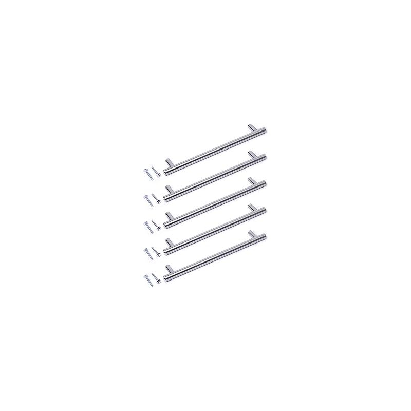 5-teiliges Set Küchenschrankgriffe – Lochabstand: 128 Mm – Edelstahl, Gebürstetes Nickel