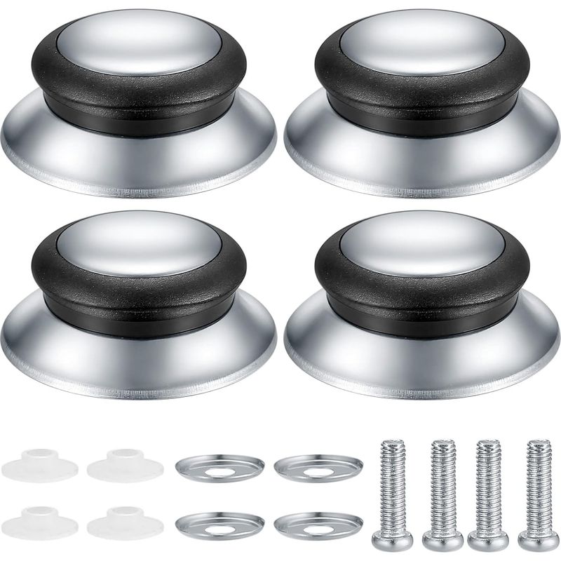 Set Mit 4 Topfdeckelknöpfen, Universelle Edelstahl-küchengriffe Für Töpfe Und Pfannen