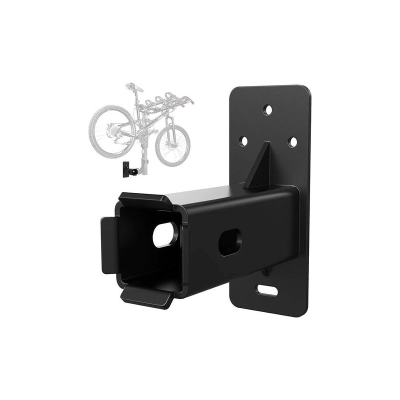 Robuster, Wandmontierter Fahrradständer Mit Haken Und Metallhalterung Für 2-zoll-aufnahmen