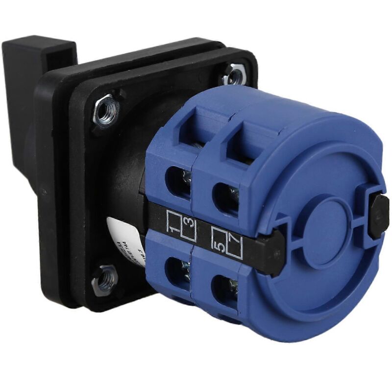 Momentaner Umschalter, 2-polig, 3-positionen, Ac 660 V, 25 A, Blau + Schwarz