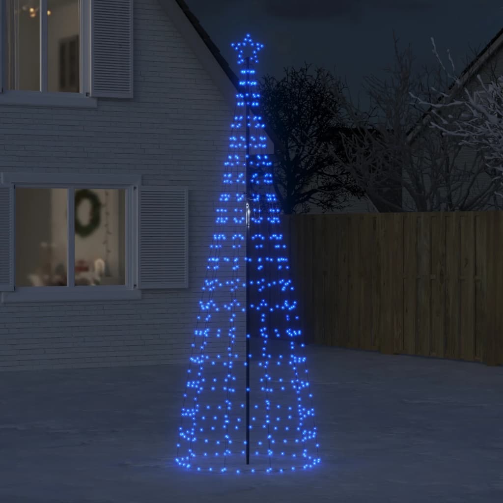 Led-weihnachtsbaum Mit Erdspießen 570 Leds Blau 300 Cm