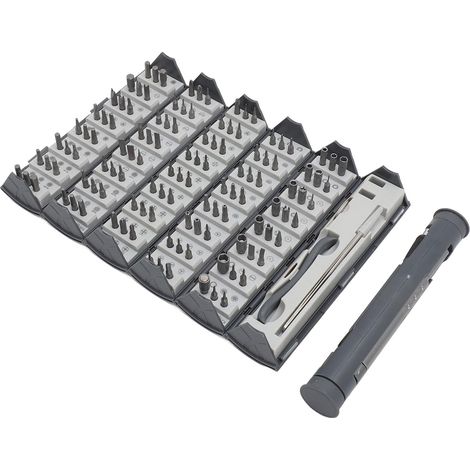 Apex 128-in-1 Präzisions-magnetschraubendreher-set: Phillips-, Stern- Und Andere Bits, Tragbares Elektronikreparatur-werkzeugset.