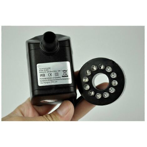 Pompe À Cascade Submersible Pour Fontaines, Débit Réglable, Jaune, Lot De 1