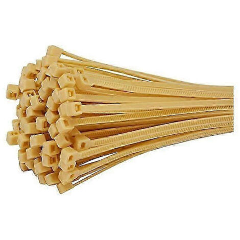 Colliers De Serrage Pb, Colliers De Serrage 1,8 Mm X 100 Mm, Colliers De Serrage En Nylon Beige, Colliers De Serrage, Colliers De Serrage Pour Brisevue Pour Balcon, Jardin Et Terrasse (100 Pièces)