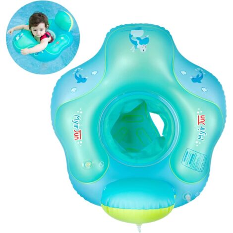 Bouée Bébé, Flotteur Bébé, Bouée Bébé Gonflable, Bouée (bleu, S)