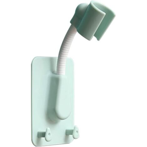 Support De Pommeau De Douche Réglable, Auto-adhésif, Fixation Murale Avec 2 Crochets, Pour Salle De Bain/spa, Universel, En Abs, 1 Pièce (vert)