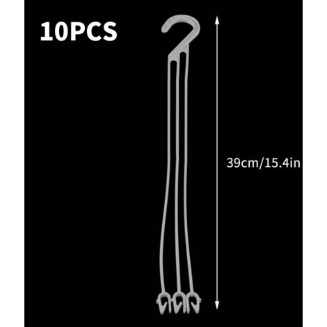 Lot De 10 Supports Pour Pots De Fleurs En Plastique, Crochets Et Chaînes De Suspension Pour Plantes De Jardin, Décoration De Balcon, 24/36 Cm