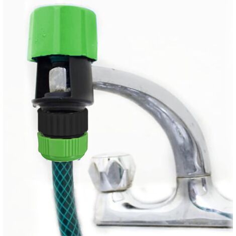 Raccord De Tuyau Pour Robinet De Cuisine Et Tuyau D'Arrosage, Adaptateur Mélangeur Pour Usage Intérieur Et Extérieur, 1 Pièce (vert).