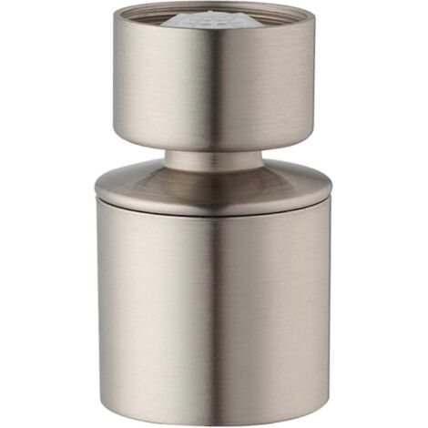 Aérateur De Robinet De Cuisine En Nickel Brossé, Acier Inoxydable, Tête Pivotante À 360 Degrés, Double Mode De Jet, Économie D'Eau [db]