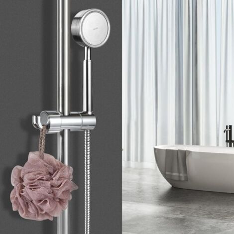 Support Universel Pour Pommeau De Douche De Salle De Bain, Support De Douchette Remplaçable, Diamètre Ajustable De 1627 Mm, Compatible Avec Les Barres De Douche.