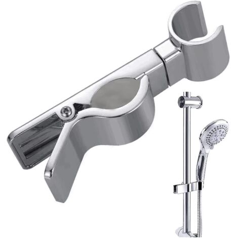 Support Universel Pour Pommeau De Douche 18-25 Mm, Support De Rechange, Support De Douche, Abs Chromé, Sans Perçage, Réglable