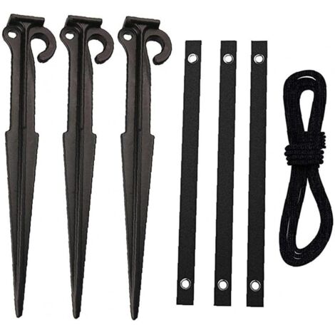 Support D'Arbre Durable Avec Corde Robuste De 4 Mètres Pour Plantes De Jardin, Accessoire Fixe
